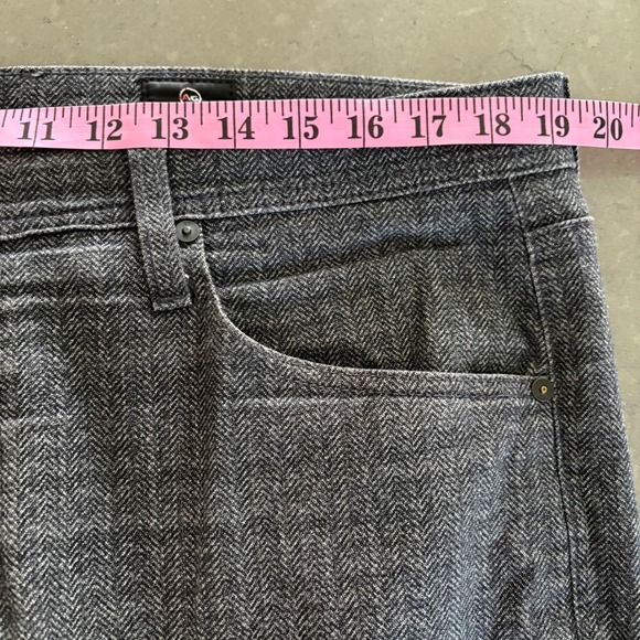 AG Adriano Goldschmied Everett Slim Straight Herringbone Pants Mens 35x34 READ - Picture 6 of 10